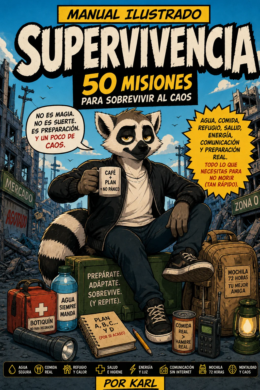 Portada del Manual Ilustrado de Supervivencia