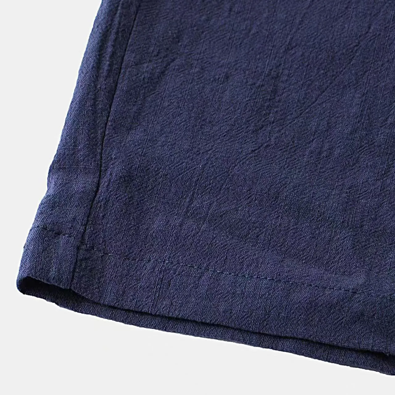 Linen‑Blend Lapel Shirt & Shorts Set for Men - Image 6