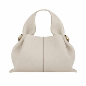 Half‑Moon Mini Crossbody Bag with Ruched PU Design